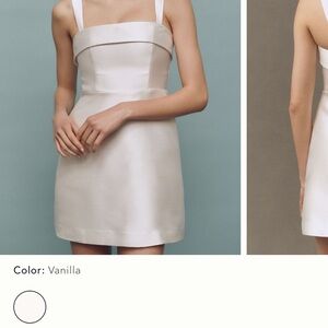 BHLDN Sleeveless Square-Neck Taffeta
A-Line Mini Dress